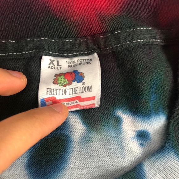 Vintage 1994 The Rolling Stones Tie Dye Men Shirt - Picture 9 of 10